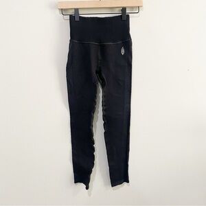 FREE PEOPLE FP Movement Textured Free Throw Legging Black Active Sporty Size XS